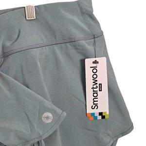 Smartwool NEW Women XL Active Lined Short Lead Gray Blue Running Beach Outdoor